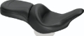 Picture of Mustang 00-15 Harley Softail Std Rear Tire Wide Touring Solo Seat w/Driver Backrest w/Studs - Black