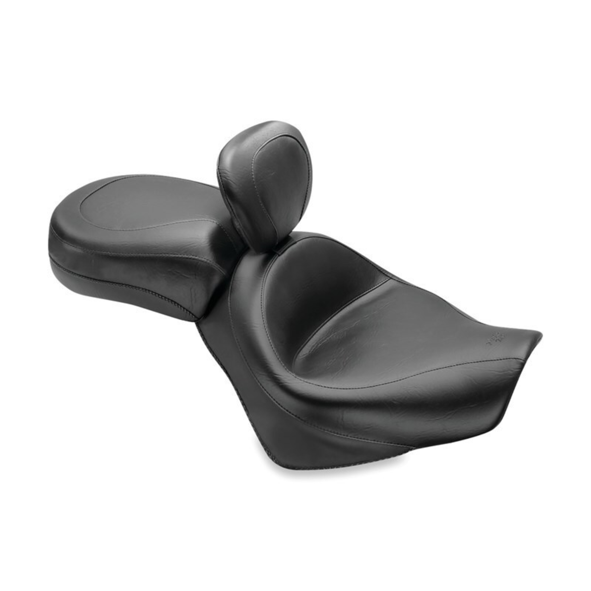 Picture of Mustang 07-15 Honda VT750C2 Spirit, 10-20 Phantom Wide Touring 2PC Seat w/Driver Backrest - Black