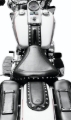 Picture of Mustang 04-21 Harley Sportster 4.5 Wide Touring Solo Seat w/Driver Backrest - Black