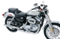 Picture of Mustang 04-21 Harley Sportster 4.5 Wide Touring Solo Seat w/Driver Backrest - Black
