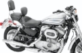 Picture of Mustang 04-21 Harley Sportster 3.3 Wide Stud Touring Solo Seat w/Driver Backrest - Black
