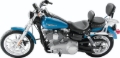 Picture of Mustang 06-17 Harley Dyna Wide Touring Solo Seat w/Driver Backrest w/Studs - Black