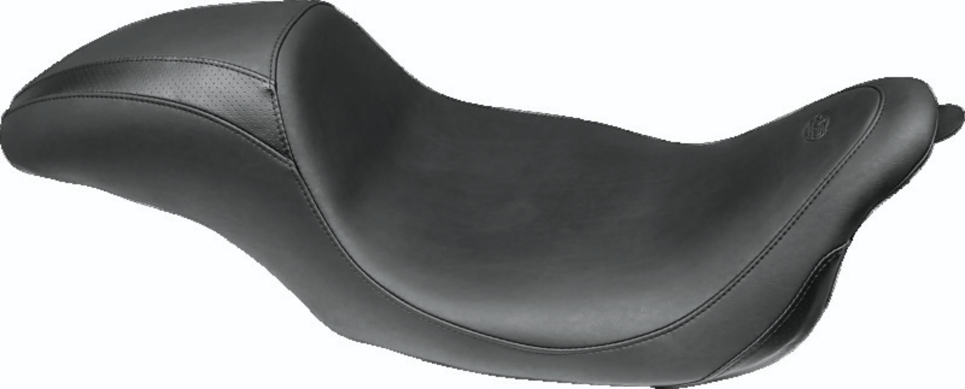 Picture of Mustang 08-21 Harley FL Touring Driver Backrest Kit w/Studs - Black
