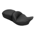 Picture of Mustang 08-21 Harley Electra Glide, Rd Glide, Rd King, Str Glide Touring 1PC Seat Deluxe - Black
