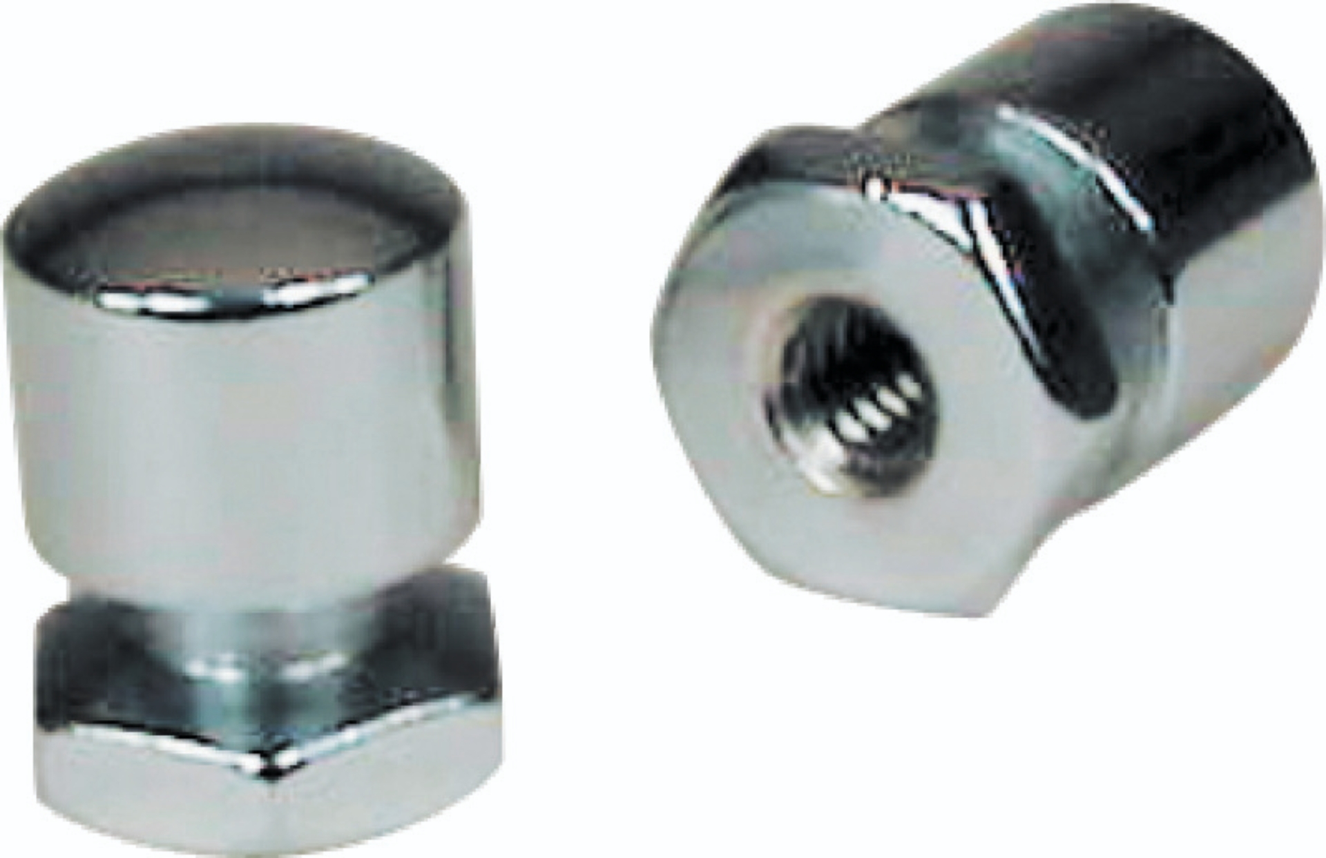 Picture of Mustang Solo Mounting Nuts (Pair) - Chrome