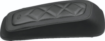 Picture of Mustang 08-21 Harley FL Touring Saddlebag Lid Covers Diamond Stitch - Black