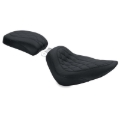 Picture of Mustang 00-15 Harley Softail Standard Rear Tire Wide Tripper Solo Seat Diamond Stitch- Black