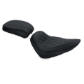 Picture of Mustang 84-06 Harley Standard Rear Tire Wide Tripper Solo Seat Diamond Stitch - Black
