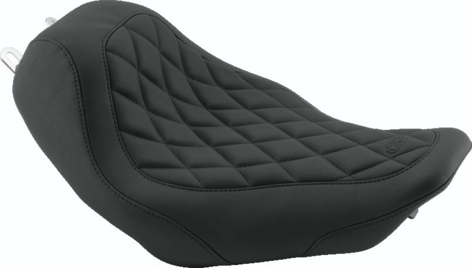 Picture of Mustang 08-21 Harley Electra Glide Std,Rd Glide,Rd King,Str Glide Solo Seat Diamond Stitch -Brown