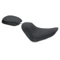 Picture of Mustang 06-17 Harley Softail Wide Tire (200mm) Wide Tripper Passenger Seat Diamond Stitch - Black