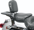 Picture of Mustang Harley Sissy Bar Pad Low Medallion Style - Black