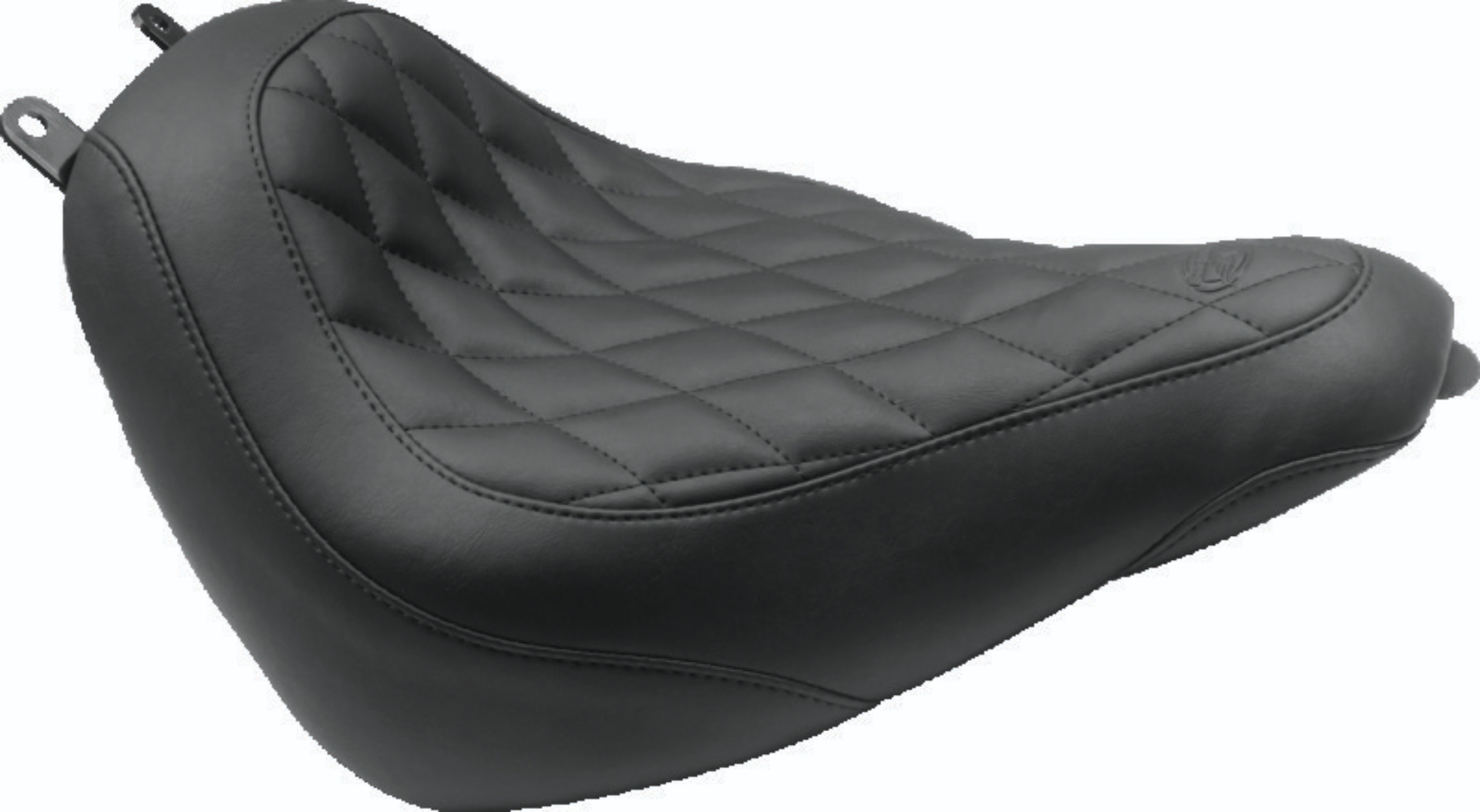 Picture of Mustang 00-15 Harley Softail Standard Rear Tire Wide Touring Passenger Seat w/Studs - Black