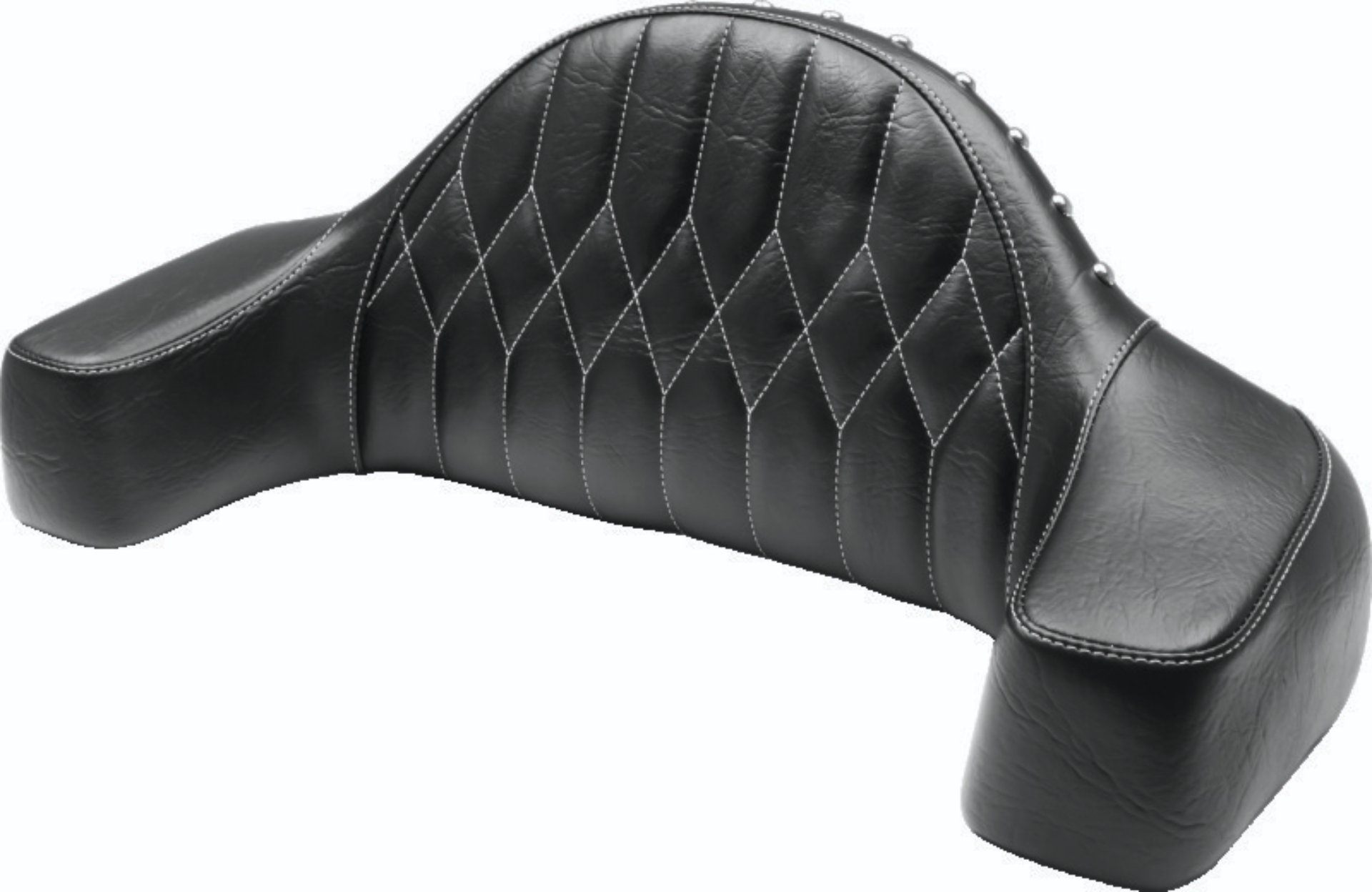 Picture of Mustang 14-21 Indian Chieftain,Chief,Dk Horse,Roadmaster,Vint Pass Backrest w/Diam Stitch - Black