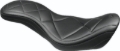 Picture of Mustang 14-17 Harley Fat Bob Super Tripper 1PC Seat Carbon - Black