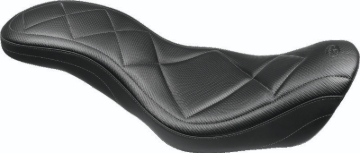 Picture of Mustang 14-17 Harley Fat Bob Super Tripper 1PC Seat Carbon - Black