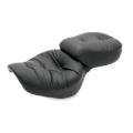 Picture of Mustang 06-17 Harley Dyna Wide Touring 1PC Seat Regal - Black