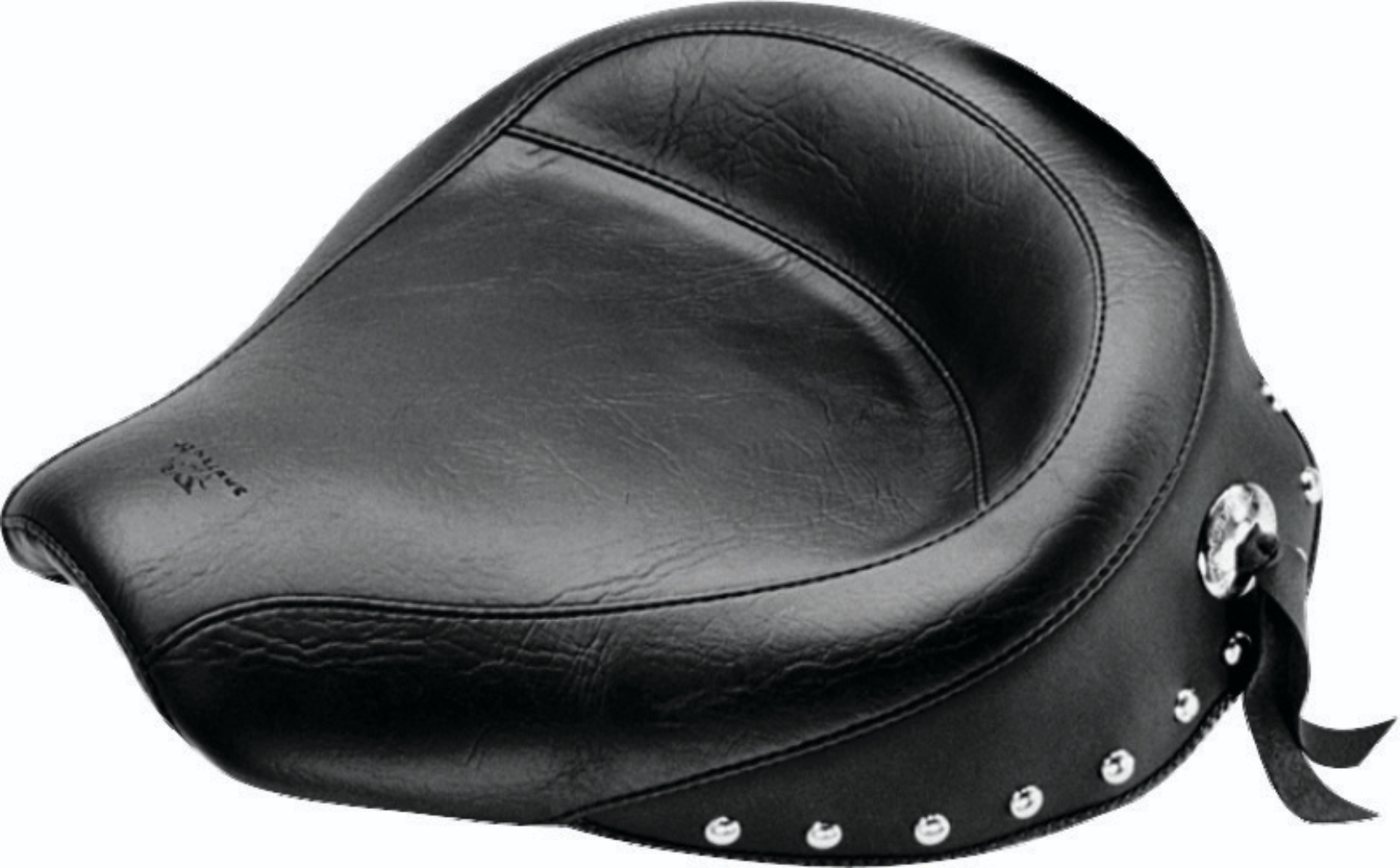 Picture of Mustang 58-84 Harley FX/FL Wide Touring Solo Seat w/Studs- Black