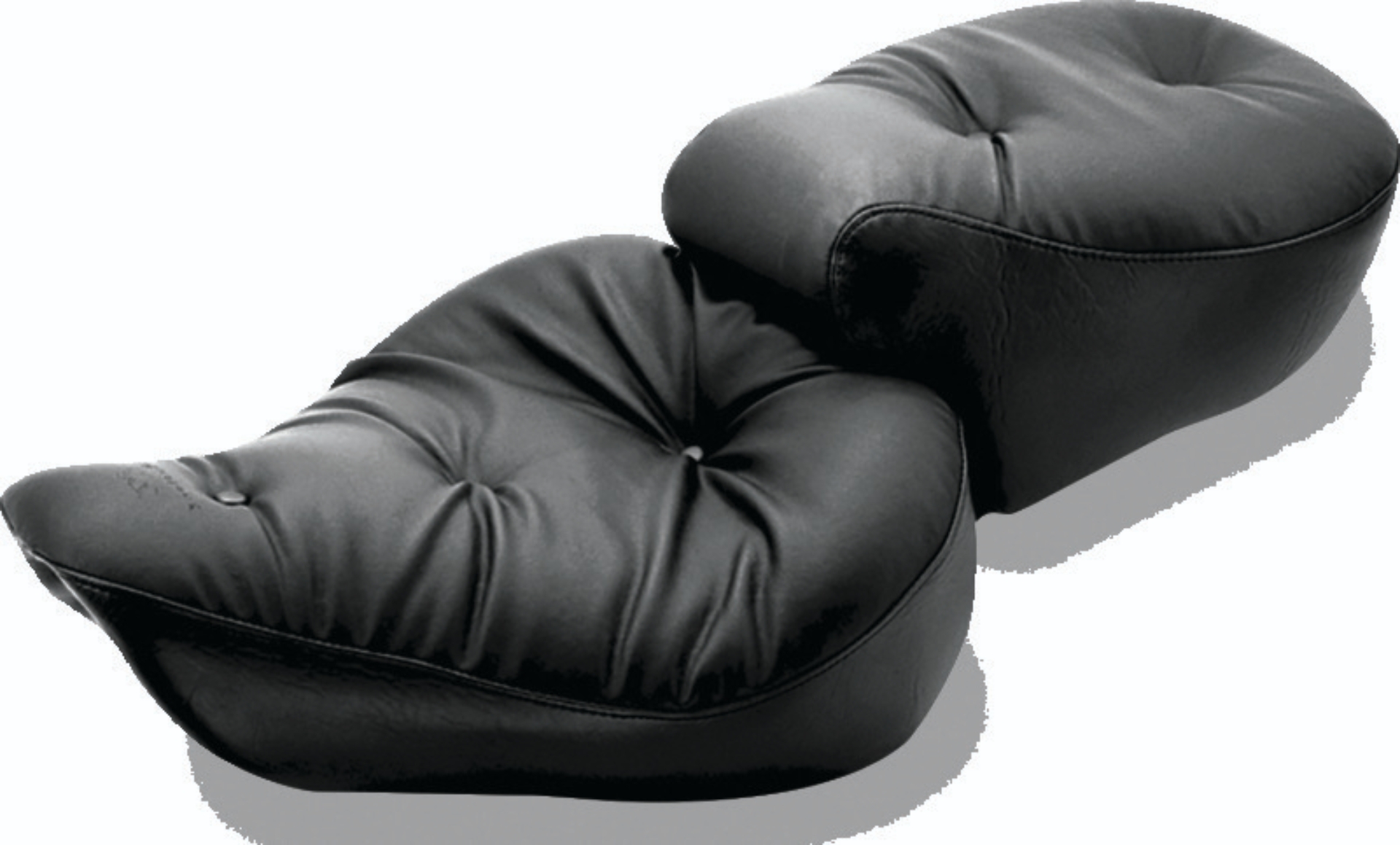 Picture of Mustang 91-05 Harley Dyna Wide Touring 1PC Seat Regal - Black