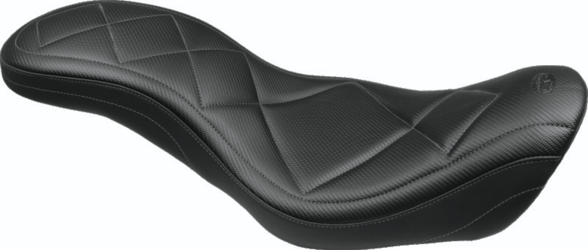 Picture of Mustang 06-17 Harley Dyna Super Tripper 1PC Seat Carbon - Black