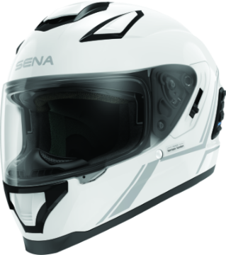 Picture of Sena Technologies Stryker Bluetooth Helmet w/ Mesh Intercom Glossy White - Large
