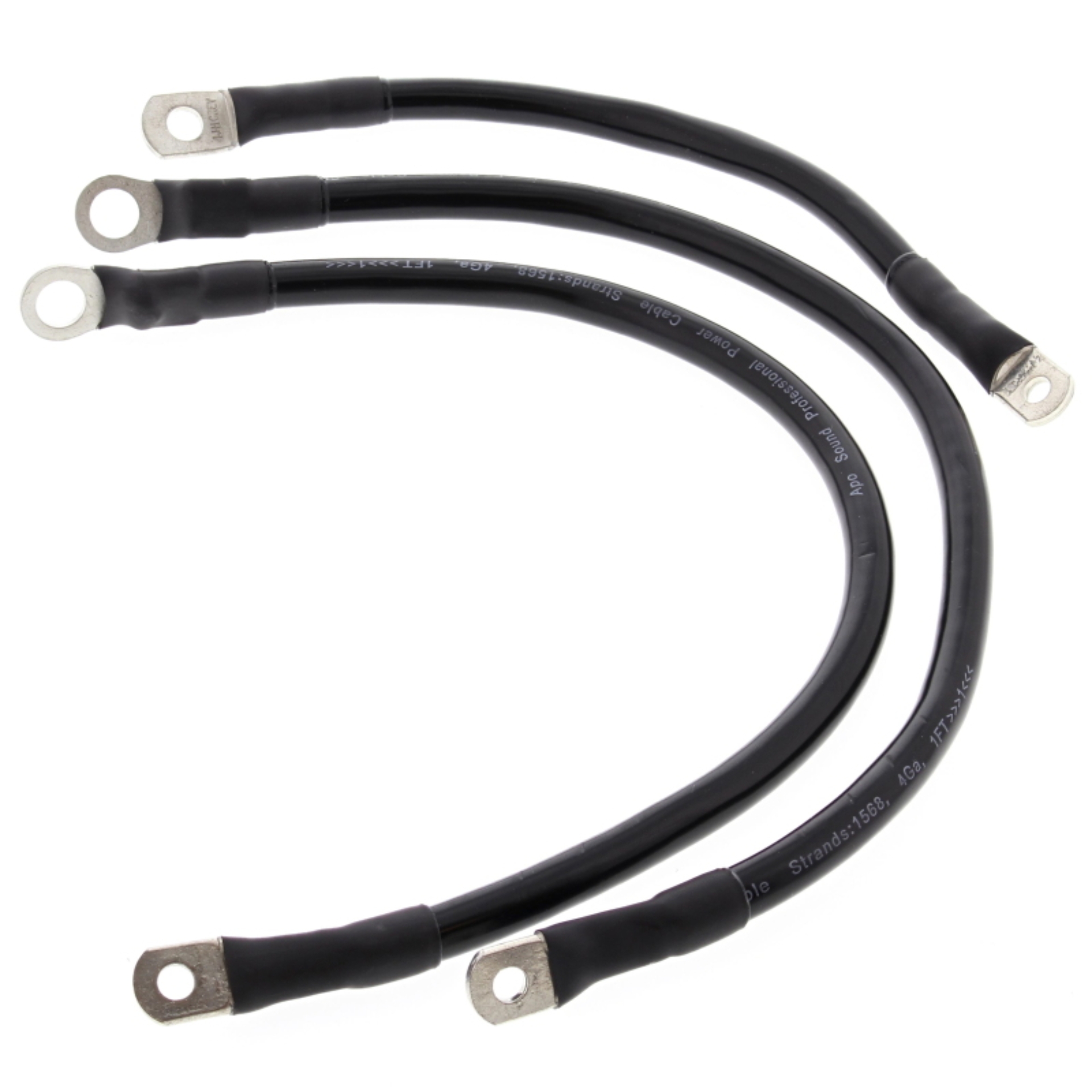 Picture of All Balls Racing 66-77 Harley-Davidson FLH Electra Glide Battery Cable Kit Black