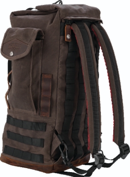 Picture of Burly Brand Voyager Sissy Bar Backpack - Dark Oak