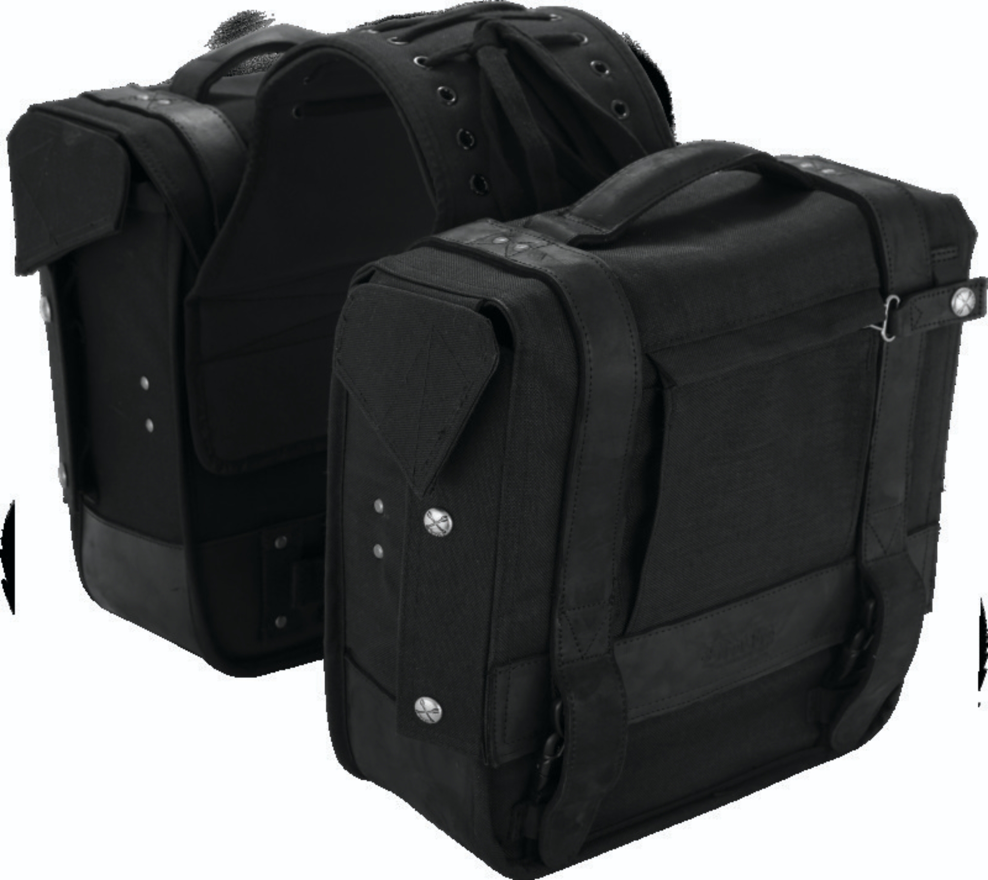 Picture of Burly Brand Throw-over Saddlebag - Black
