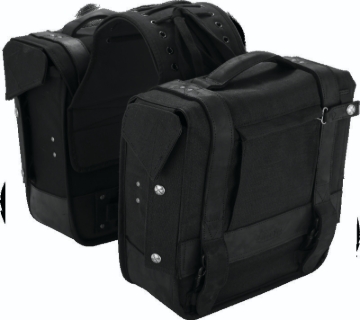 Picture of Burly Brand Throw-over Saddlebag - Black