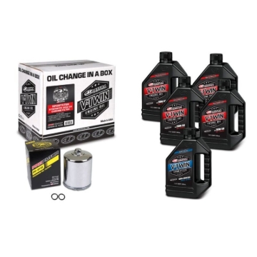 Picture of Maxima V-Twin Oil Change Kit Synthetic w/Chrome Filter Sportster