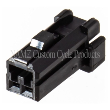 Picture of NAMZ AMP 040 Series 2-Position Female Wire Plug Housing Connector (HD 72912-01BK)