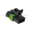 Picture of NAMZ Delphi-Packard Weatherpack 2-Position Female Wire Connector w/Seals