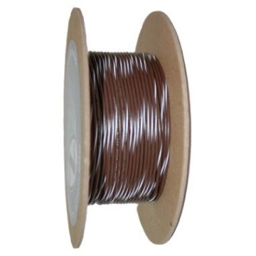 Picture of NAMZ OEM Color Primary Wire 100ft. Spool 18g - Brown/White Stripe