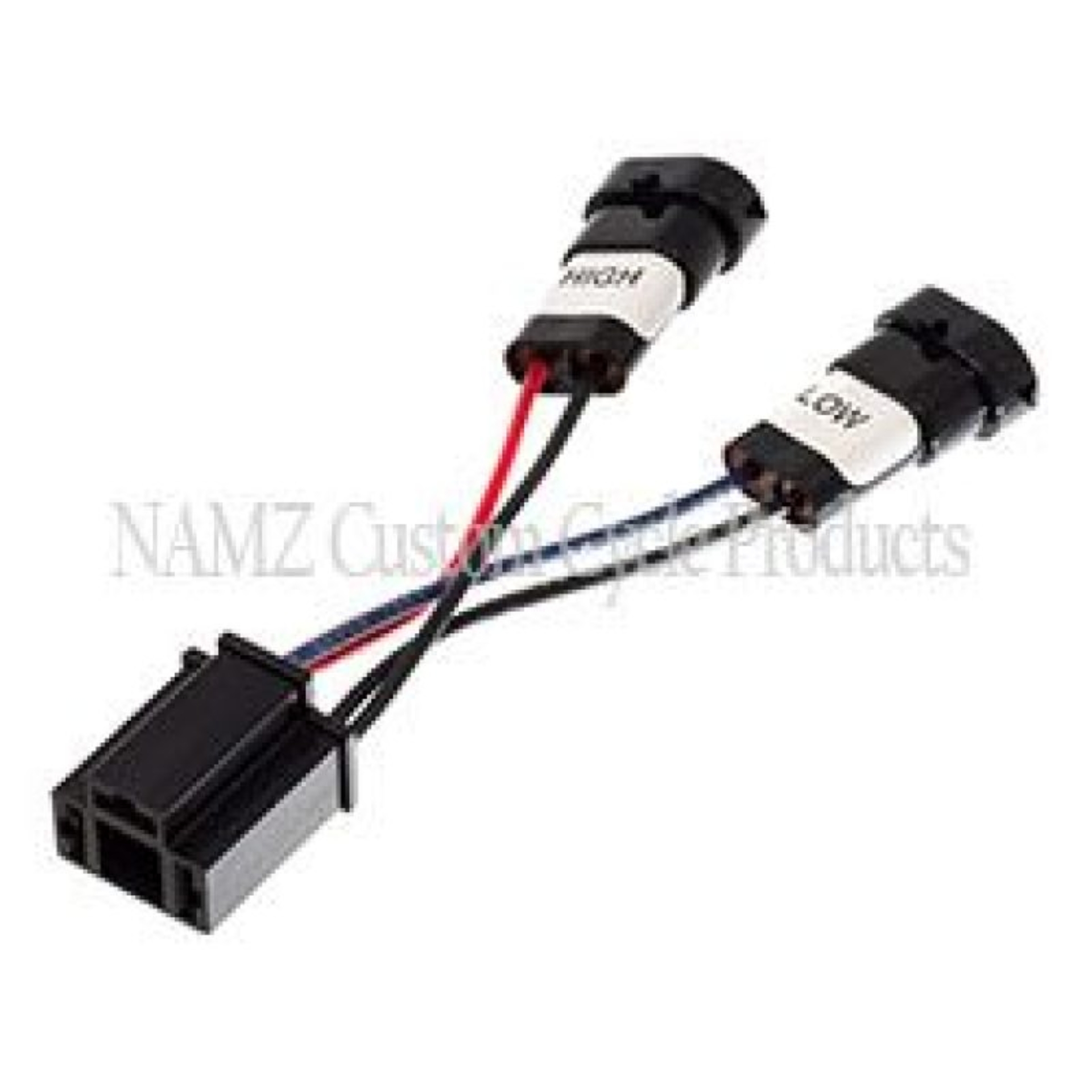 Picture of NAMZ 14-23 Road King Models Headlight Adapter Pigtail w/Mating H9 & H11 to H4 Connector