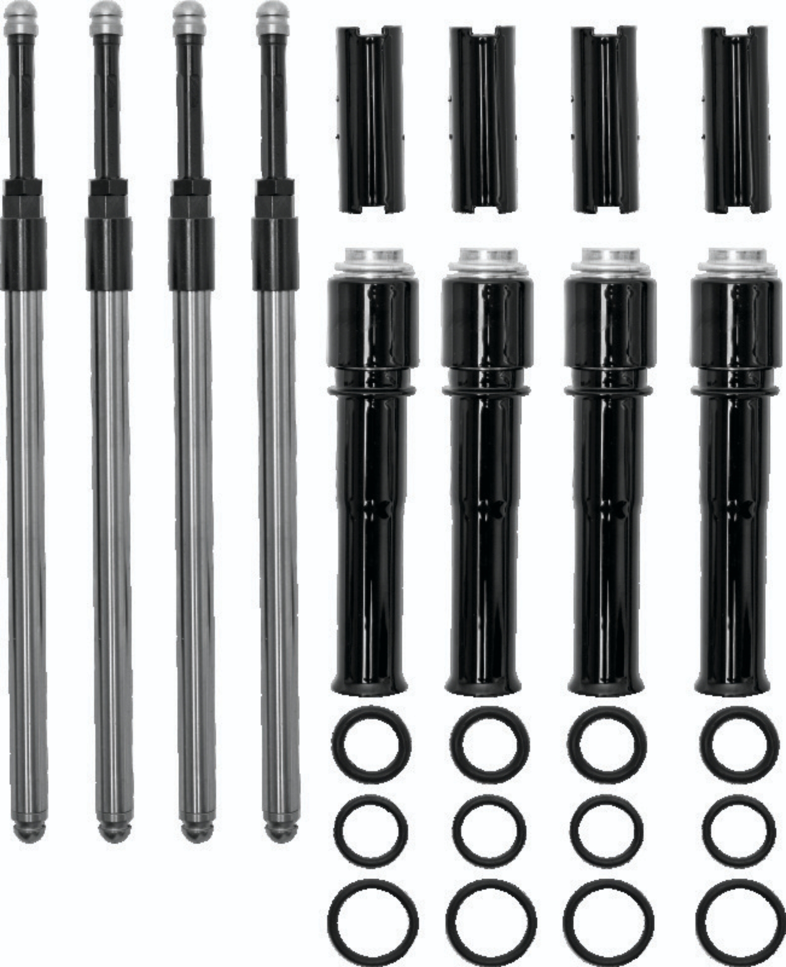 Picture of S&S Cycle 99-17 BT Models Quickee Pushrods w/ Gloss Black Covers