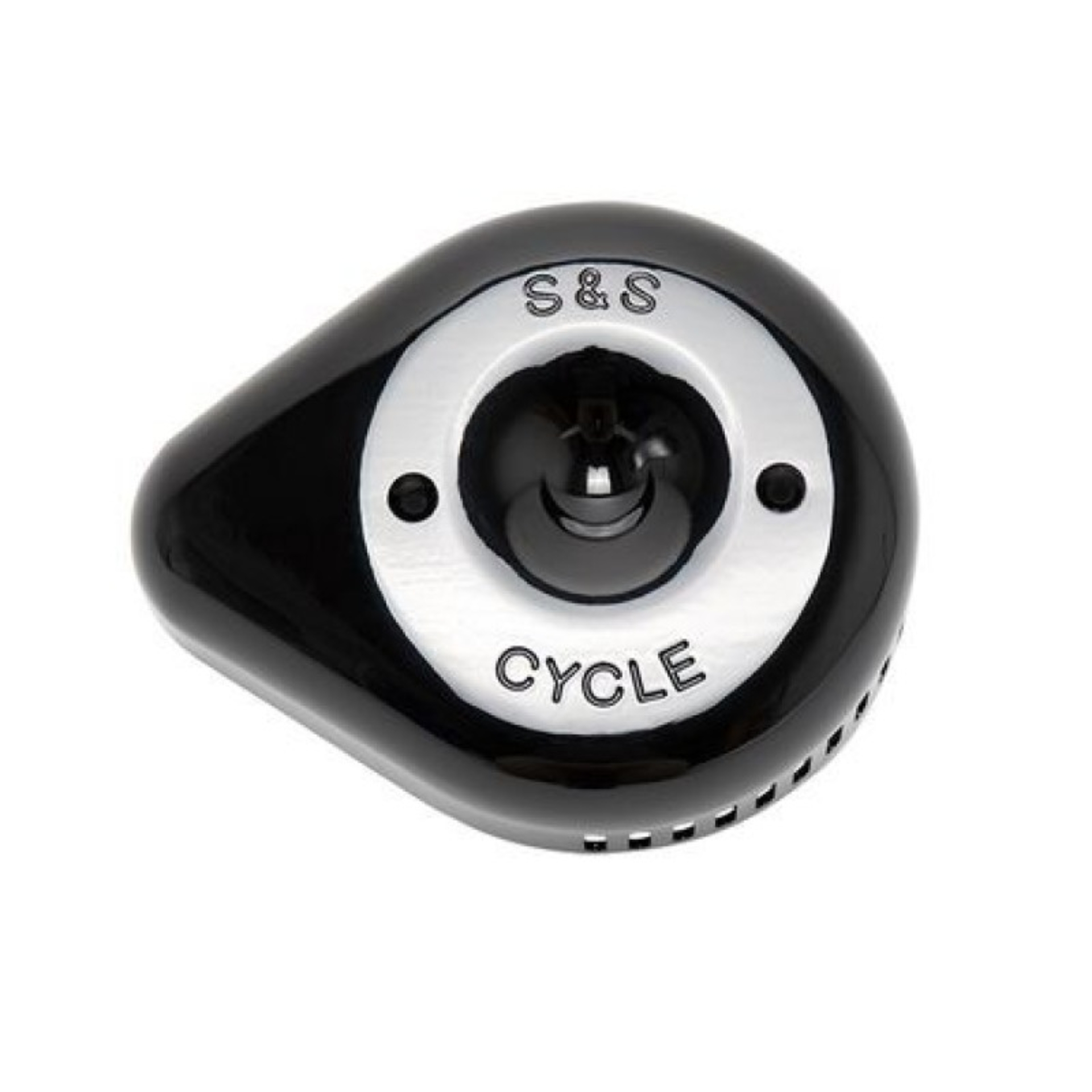 Picture of S&S Cycle Stealth Slasher Teardrop Air Cleaner Cover - Gloss Black