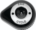 Picture of S&S Cycle Stealth Slasher Teardrop Air Cleaner Cover - Gloss Black