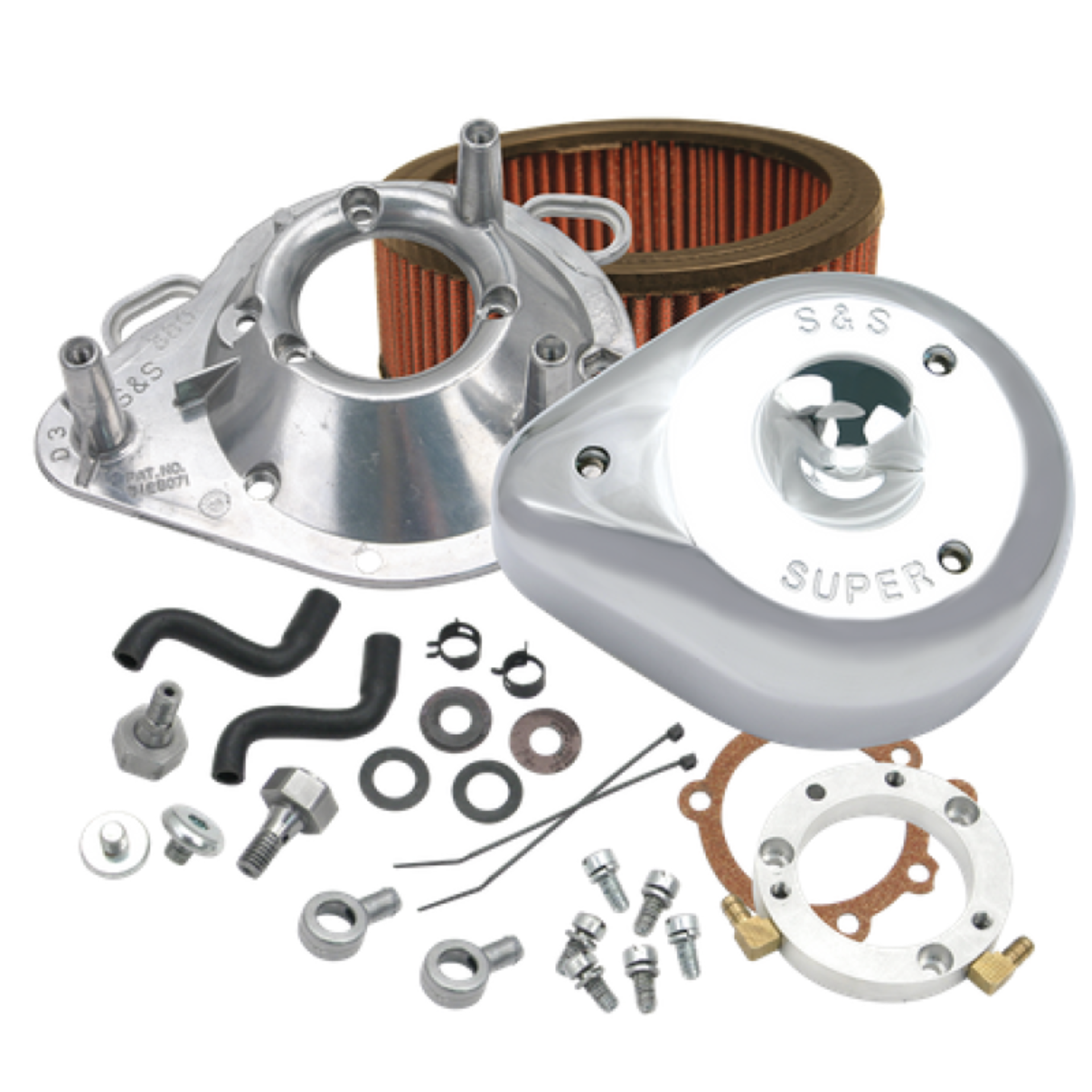 Picture of S&S Cycle 01-17 Stock EFI BT Models Teardrop Air Cleaner Kit