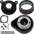 Picture of S&S Cycle 08-17 Touring/16-17 Softails Models Stealth Air Cleaner Kit w/ Black Teardrop Cover