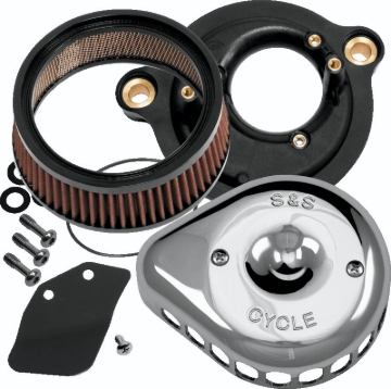 Picture of S&S Cycle 2017+ M8 Models Stealth Air Cleaner Kit w/ Chrome Mini Teardrop Cover