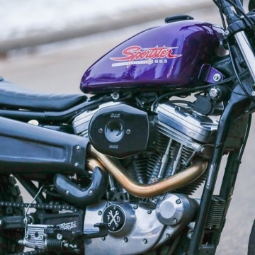 Picture of S&S Cycle Stealth Applications Tribute Air Cleaner Cover - Gloss Black