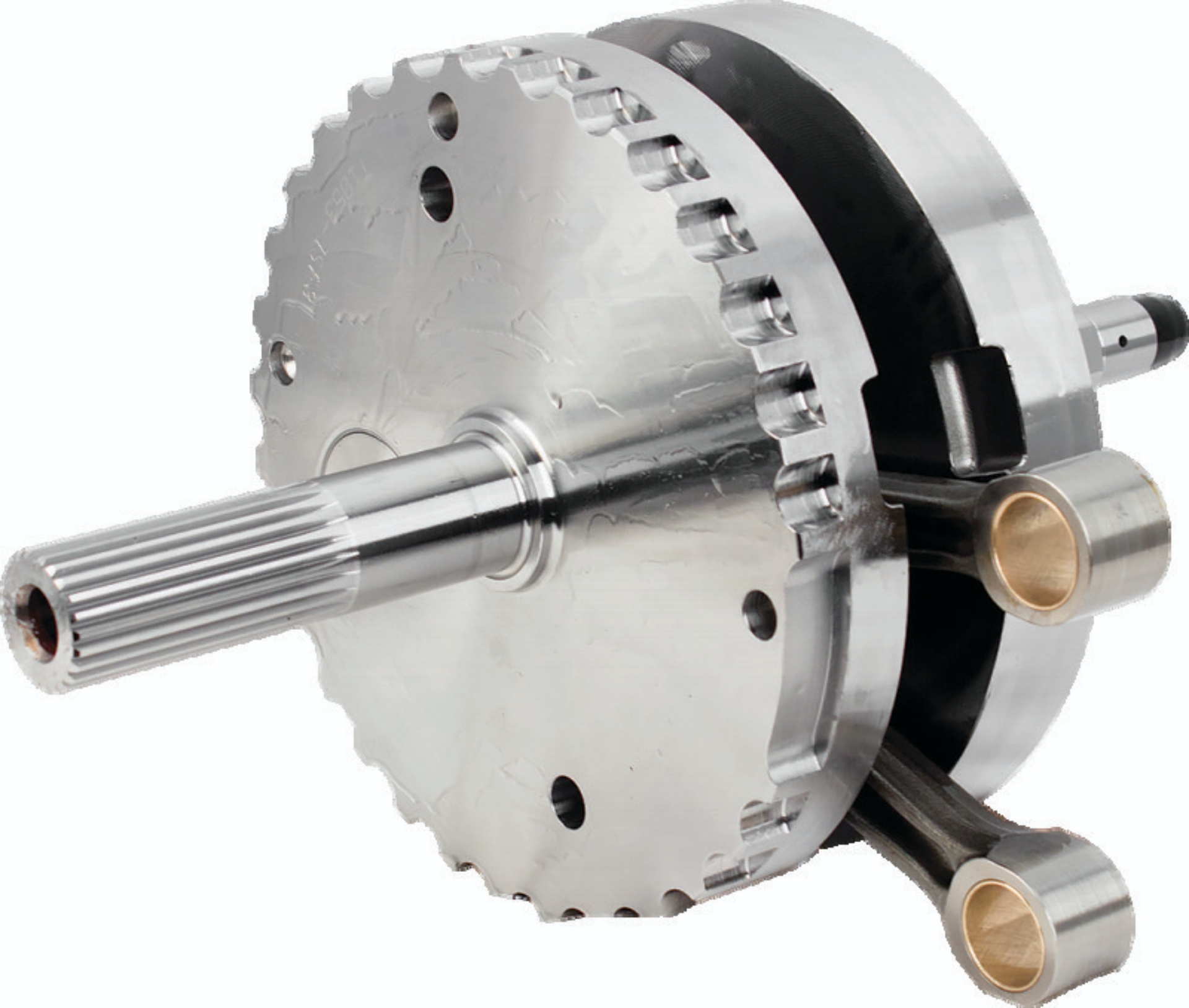 Picture of S&S Cycle 2007+ BT 4-3/8in Stroke Flywheel Assembly w/o Sprocket Shaft Bearing Race