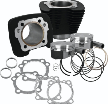 Picture of S&S Cycle 86-21 Sportster Models 1250cc Conversion Kit - Wrinkle Black