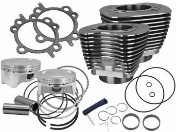 Picture of S&S Cycle 07-17 BT Models 110in Sidewinder Big Bore Kit - Wrinkle Black