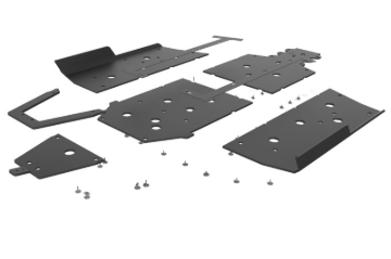 Picture of Seizmik 20-21 Polaris RZR 1000/XP UHMW Skid Plate w/Rock Slider Kit - Black