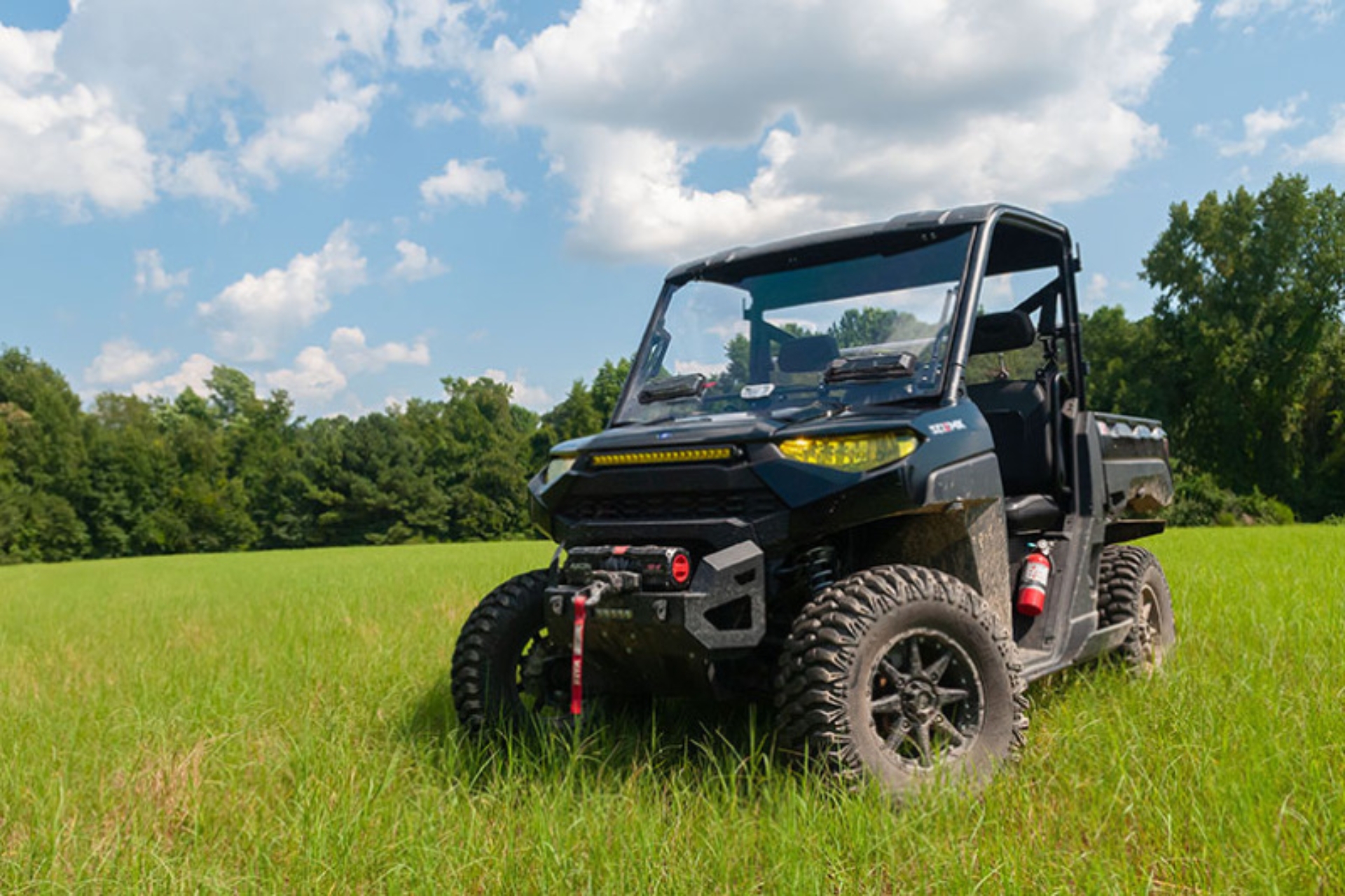 Picture of Seizmik 15-23 Polaris Ranger 500/ 570/ EV Mid-Size Pro-fit Windshield Flip Up Vent