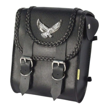 Picture of Willie & Max Universal Black Magic Sissy Bar Bag (8 inches L x 10 inches H x 4.5 inches W) - Black