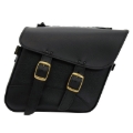 Picture of Willie & Max Universal Fit Brass Monkey Compact Slant Saddlebag Set (12inL x 9.5inH x 5.5inW)- Black