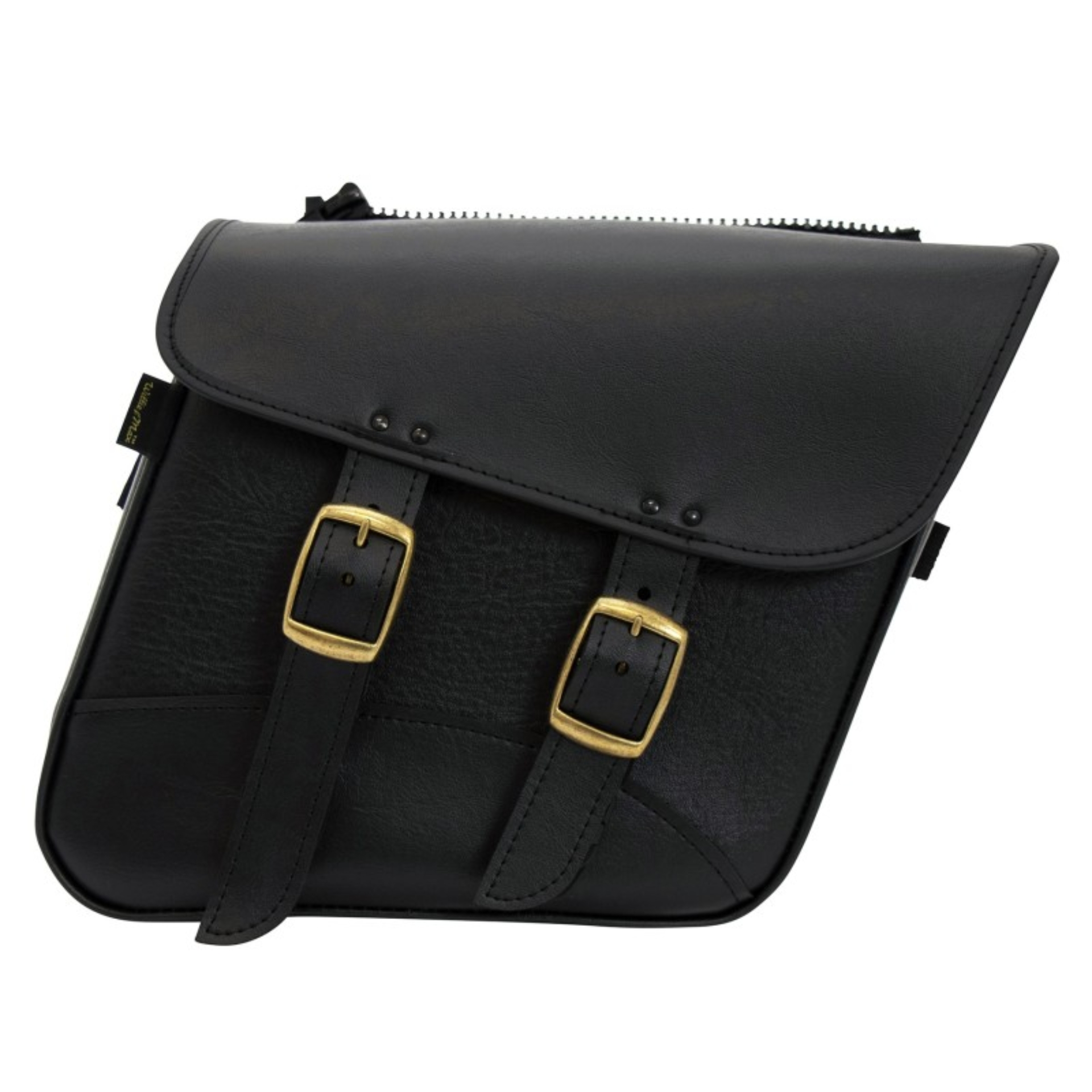 Picture of Willie & Max Universal Fit Brass Monkey Compact Slant Saddlebag Set (12inL x 9.5inH x 5.5inW)- Black