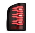 Picture of AlphaRex 07-13 Chevrolet Silverado 1500 (Ex. Hybrid Models) LUXX-Series LED Tail Lights Alpha-Black