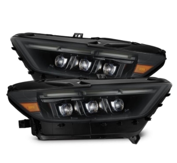 Picture of AlphaRex 15-17 Ford Mustang NOVA LED Proj Headlights Alpha Black w/Activ Light/Seq Signal/Switch DRL